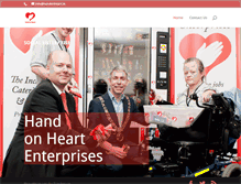 Tablet Screenshot of handonheart.ie